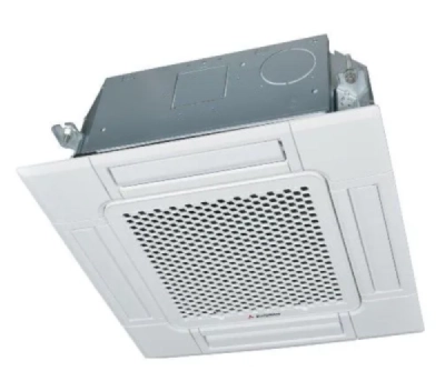 Onderaanzicht van cassette model airco binnenunit