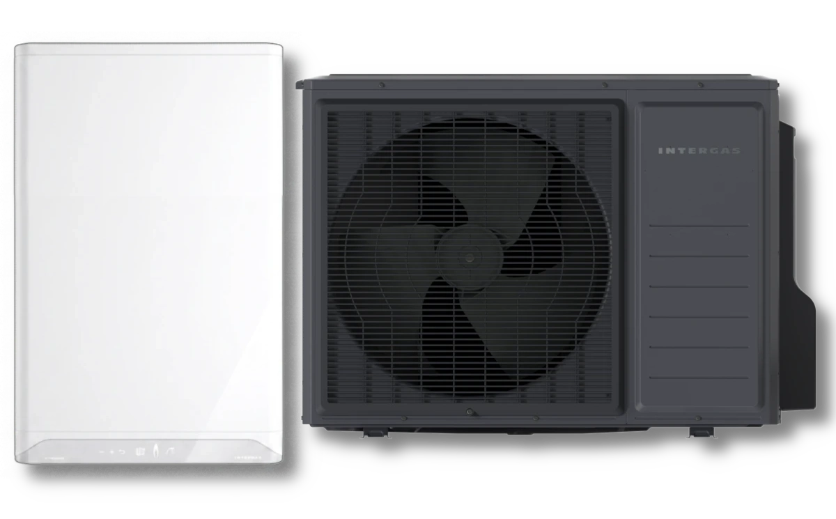 Intergas CV ketel met Intergas Xtend warmtepomp