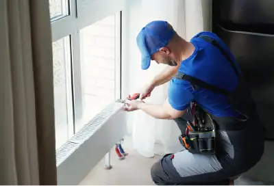 Monteur optimaliseert verwarming